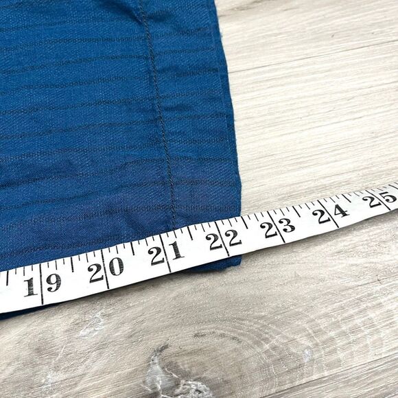 Hei Hei Pants Women’s Medium for Anthropologie Blue Striped Linen and Cotton Ble - Picture 8 of 8